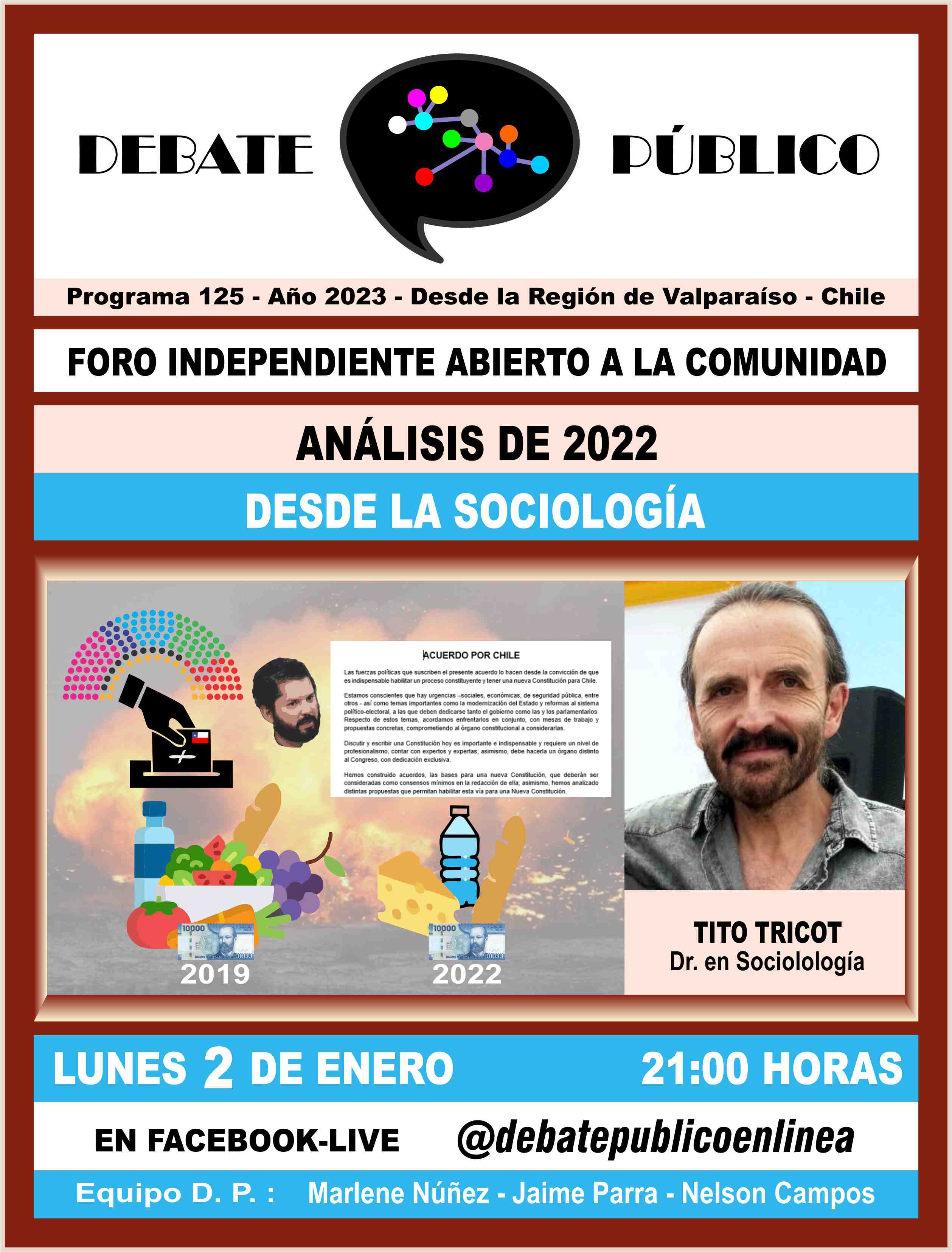 Foro Debate 125- Análisis de 2022 desde la sociología