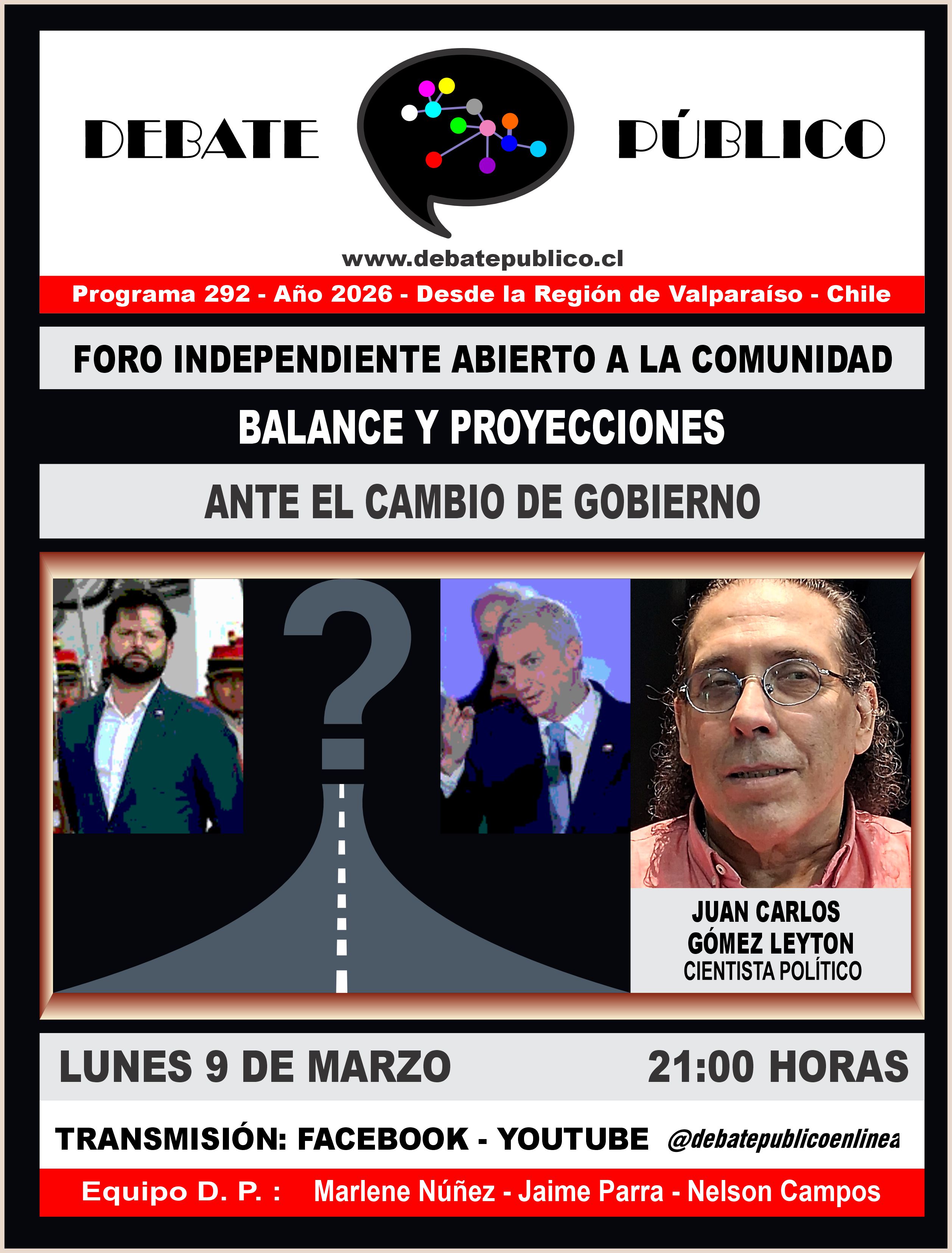 Balance y proyecciones ante el cambio de gobierno